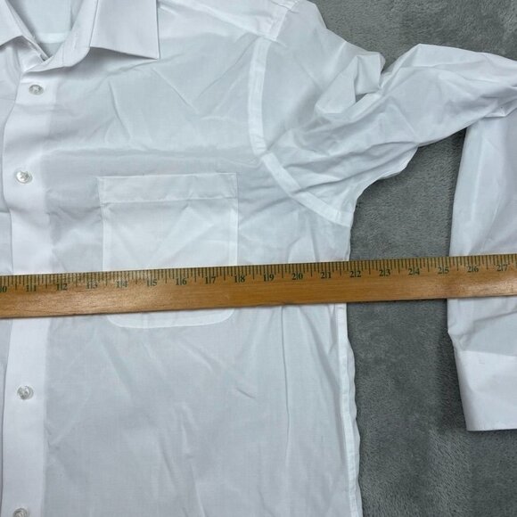 Calvin Klein White Active Performance Stretch Dress Shirt M a0966 - Picture 6 of 8